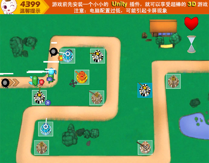 游戏介绍 一款简单有趣的塔防小游戏,游戏的操作简单设计合理,一开始只可以建筑2个基础箭塔,随着金钱的增加你可以选择升级箭塔解锁新的箭塔或者升级科技,谨慎地使用你的金钱才能更好地防守住敌人的冲击,一起来挑战下吧。